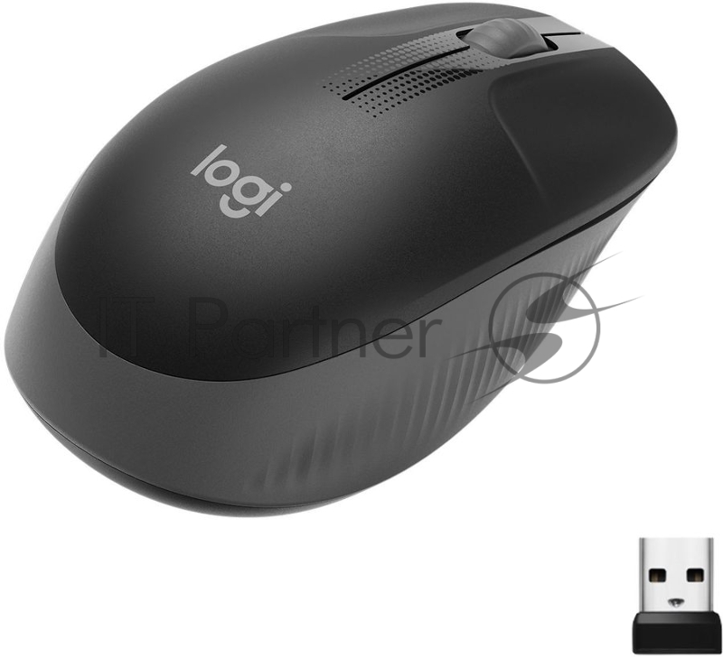 Мышь (910-005905) Logitech Wireless Mouse M190, CHARCOAL