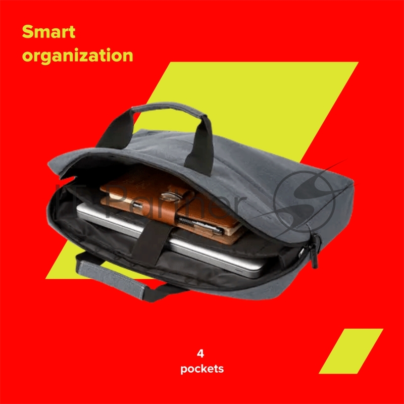 Сумка CANYON B-5, Laptop bag for 15.6 inch410MM x300MM x 70MMDark GreyExterior materials: 100% PolyesterInner materials:100% Polyester