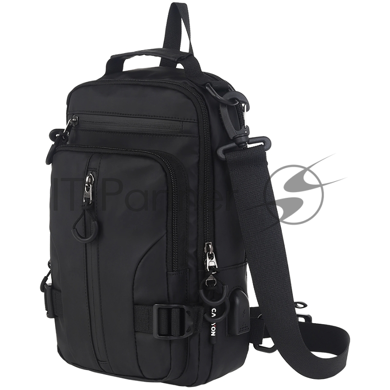 Сумка CANYON CB-1, fanny pack 290MM x160MM x90MMBlackExterior materials: 100% PolyesterInner materials:100% Polyester