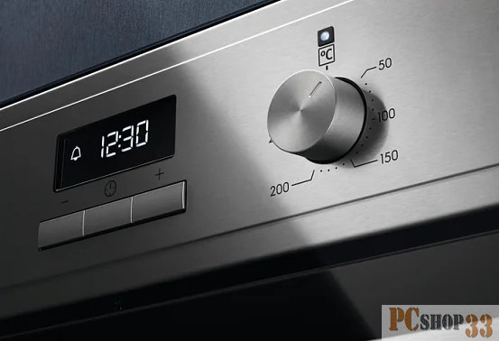 Встраиваемый духовой шкаф 60 см, 72 л, 8 режимов, 59.4x59.5x56.9 см, очистка паром, нер. сталь