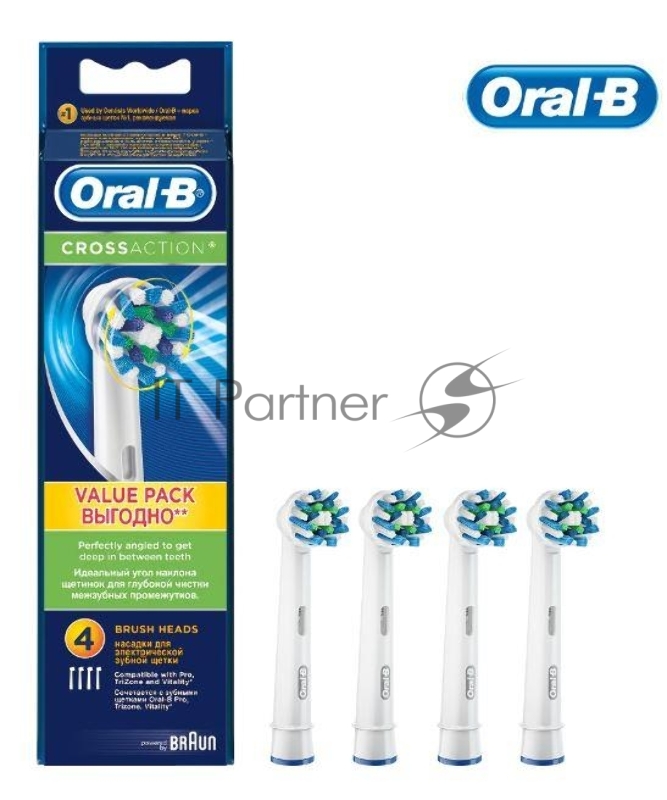 Насадка для зубной щетки ORAL-B EB50-4 WHITE