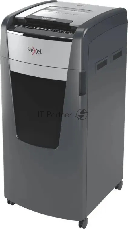 Шредер Rexel Optimum AutoFeed 600X черный с автоподачей (секр.P-4) фрагменты 600лист. 110лтр. скрепки скобы пл.карты