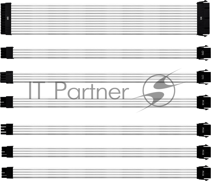 Кабели Cooler Master Extension Cable WHITE GL (PVC)