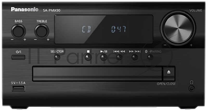 Микросистема Panasonic SC-PMX90EG-K черный 120Вт CD CDRW FM USB BT