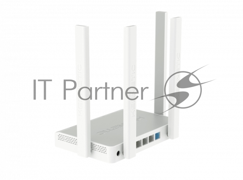 Гигабитный интернет-центр Keenetic Speedster (KN-3012) с Mesh Wi-Fi 5 AC1200, 4-портовым Smart-коммутатором и переключателем режима роутер/ретранслятор