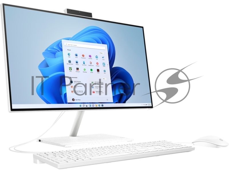 Моноблок HP 24-ck0012ny AiO 23.8(1920x1080 IPS)/Intel Core i5 12400T(1.8Ghz)/16384Mb/512PCIS Internal Graphics /Cam/WiFi/war 1y/Snow White/W11 + EN kbd Английская клавиатура