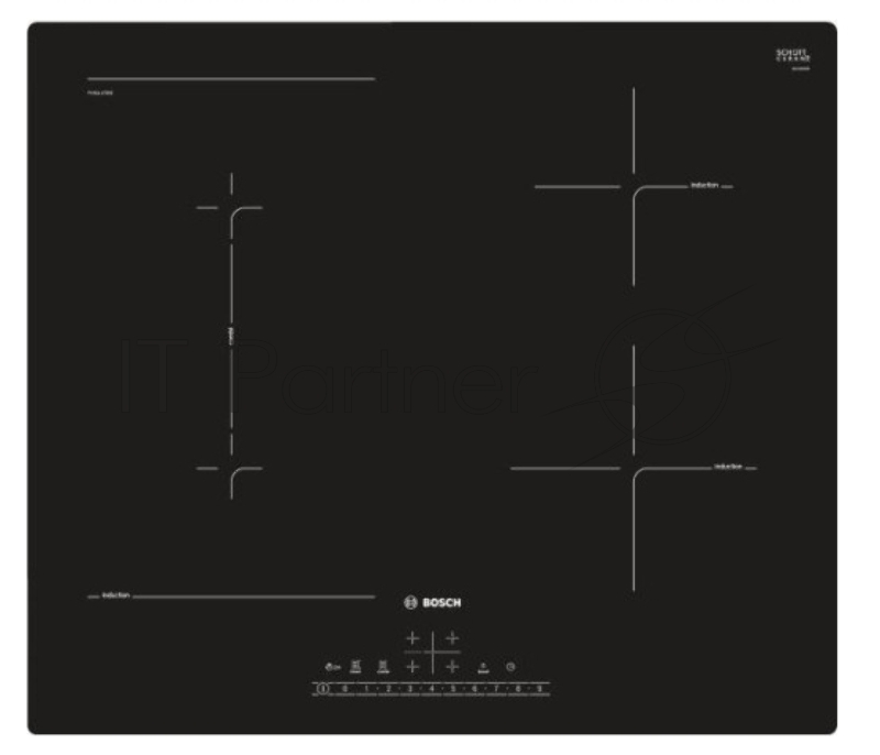 Индукционная варочная поверхность Bosch PVS611FB5E черный