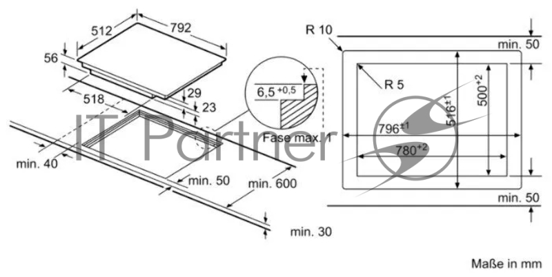 Индукционная варочная поверхность Bosch PXE801DC1E черный