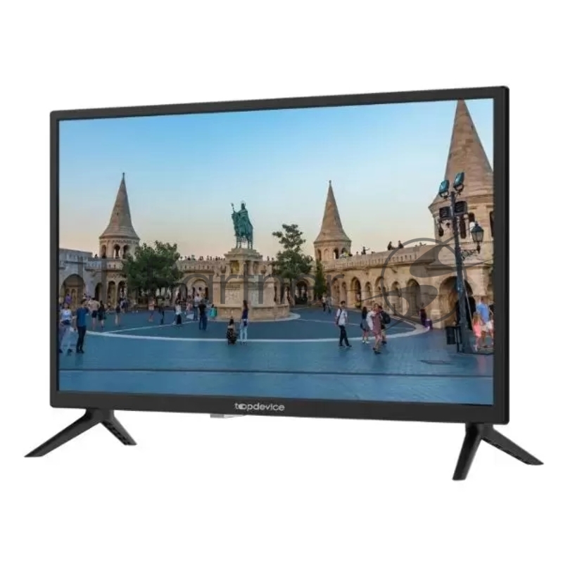 Телевизор TopDevice TDTV24BN02H_BK [ Topdevice, 24 DLED TV, Digital TV,BLACK COLOR,TWO LEGS,P3 STAND,MSD3663,DVB-T/C/T2/S2, WITH CI SLOT, CI+, Innolux 180±20 brightness,DVB-T/C/T2/S2, USB, Hotel function,H.265, Dolby, AC-3 ,PAL/SECAM,BG/DK/ I/NICAM,