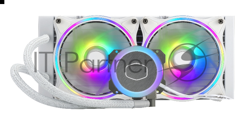 Система охлаждения Cooler Master ML240 ILLUSION White Edition 27mm wide radiator,120mm ARGB Gen2 fan*2,Pump ARGB Gen 2 LED