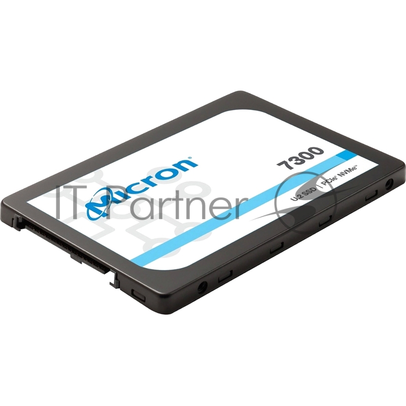 Накопитель Micron SSD 7300 PRO, 1920GB, U.2(2.5 7mm), NVMe, PCIe 3.0 x4, 3D TLC, R/W 3000/1550MB/s, IOPs 396 000/55 000, TBW 4200, DWPD 1.2 (12 мес.)