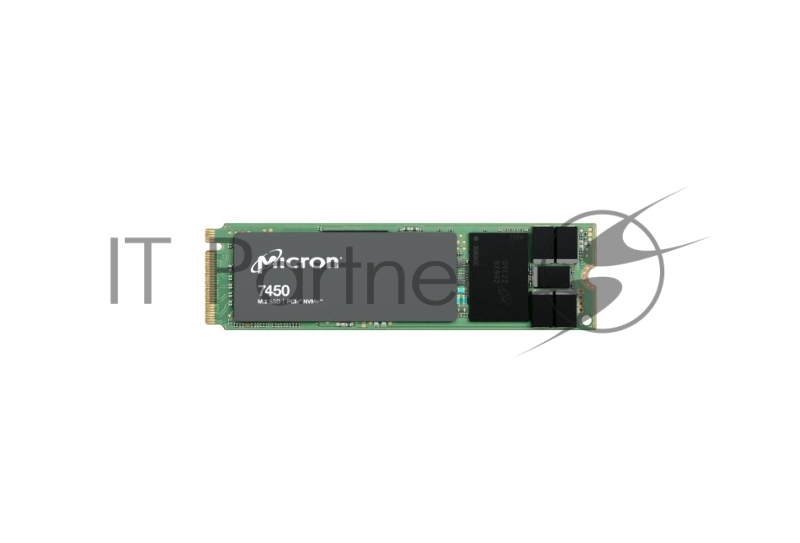 Накопитель Micron SSD 7450 MAX, 400GB, M.2(22x80mm), NVMe 1.4, PCIe 4.0 x4, 3D TLC, R/W 5000/700MB/s, IOPs 280 000/65 000, TBW 2100, DWPD 3 (12 мес.)