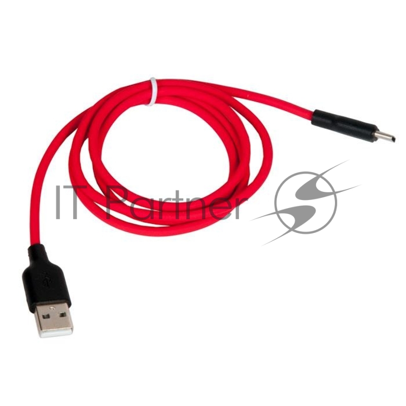 Кабель USB HOCO X21 Plus Silicone для Type-C, 3.0A, длина 1.0м, красный