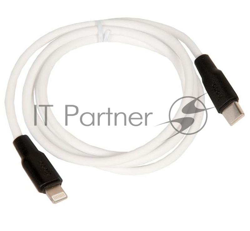 Кабель Type-C HOCO X21 Plus Silicone для Lightning, PD20, 3.0A, длина 1м, белый