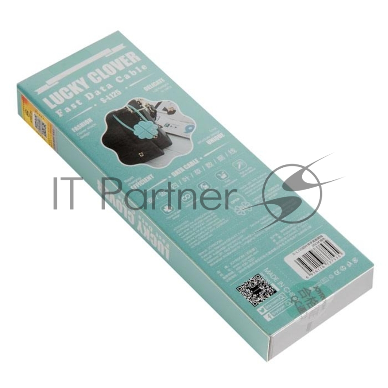 Кабель USB JOYROOM S-L125 для Lightning, 2.1A, длина 0.2м, зеленый