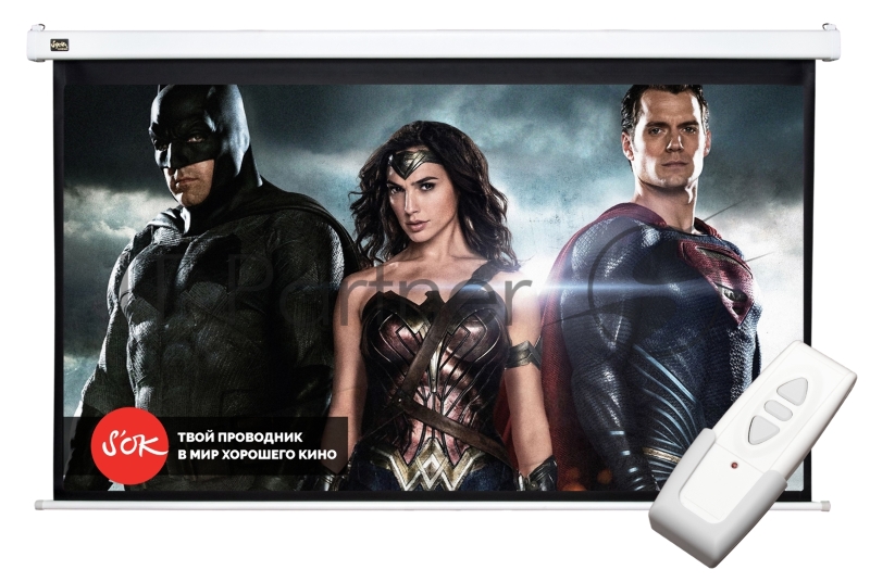 Экран Sakura Pro 200x112см Motoscreen 16:9 настенно-потолочный (моторизованный) 90 фибергласс
