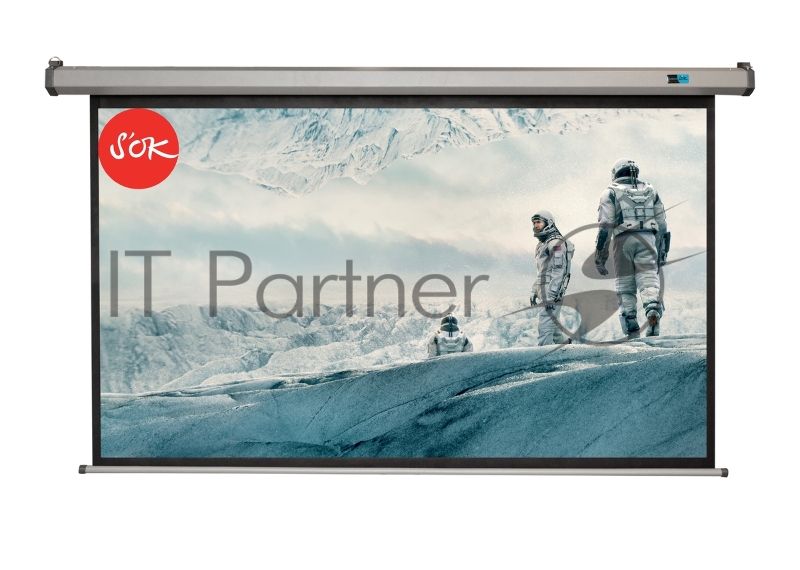 Экран Sakura Pro 221x125см Motoscreen 16:9 настенно-потолочный (моторизованный) 100 фибергласс, серый корпус