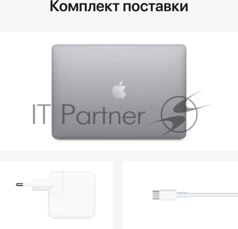 Ноутбук Apple MacBook Air A2337 M1 8 core 16Gb SSD256Gb/7 core GPU 13.3 IPS (2560x1600) Mac OS grey space WiFi BT Cam (Z1240001T)