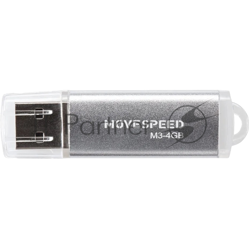 Накопитель USB2.0 4GB Move Speed M3 серебро