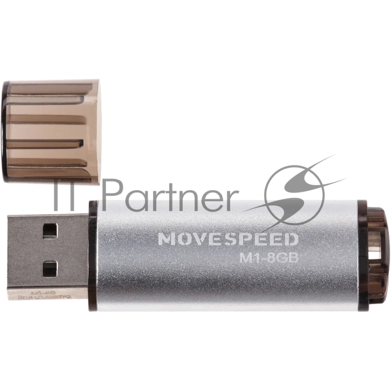 Накопитель USB2.0 8GB Move Speed M1 серебро