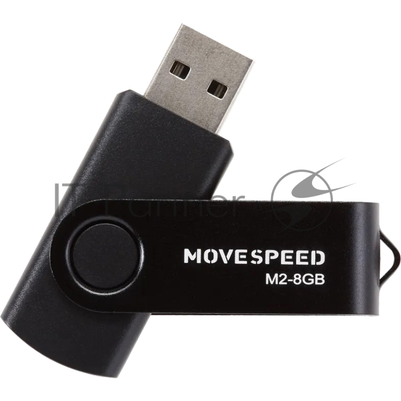 Накопитель USB2.0 8GB Move Speed M2 черный