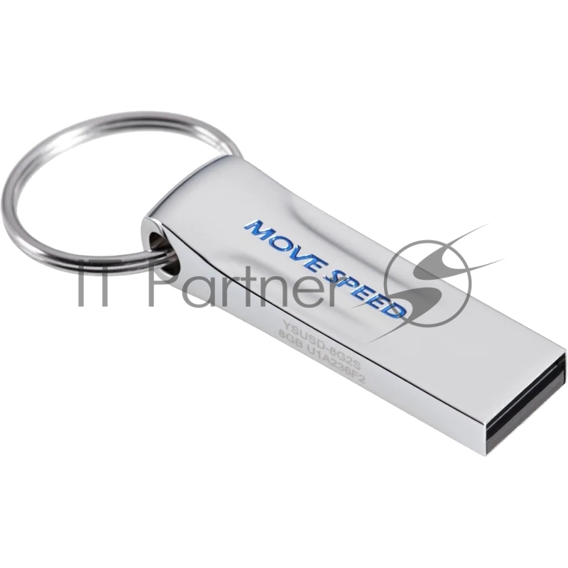 Накопитель USB2.0 8GB Move Speed YSUSD серебро металл