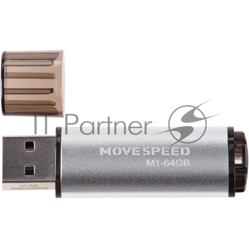 Накопитель USB2.0 64GB Move Speed M1 серебро