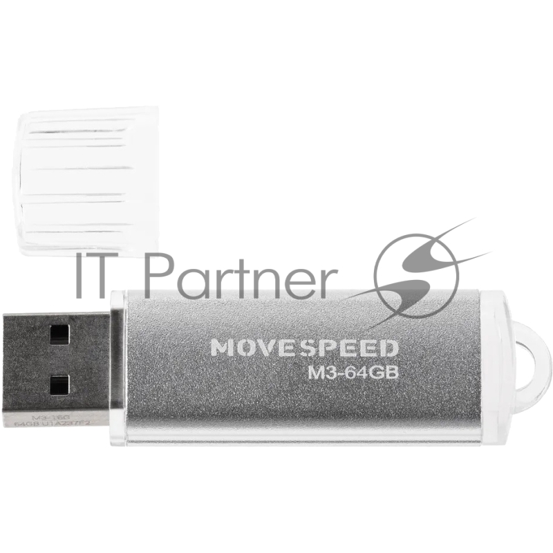 Накопитель USB2.0 64GB Move Speed M3 серебро