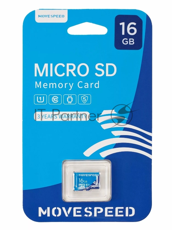 Карта памяти MicroSD 16GB Move Speed FT100 Class 10 без адаптера