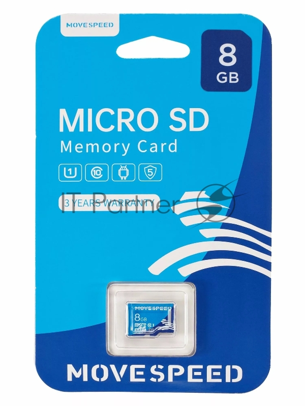Карта памяти MicroSD 8GB Move Speed FT100 Class 10 без адаптера