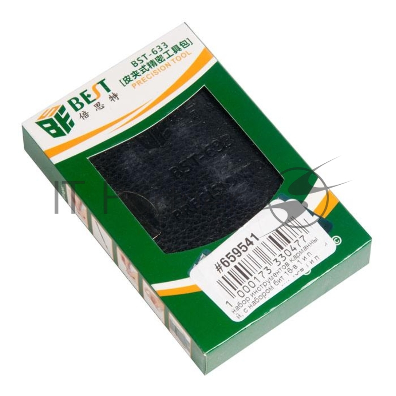 Набор инструментов карманный, с набором бит 16-в 1 и пинцетом в чехле BST-633B