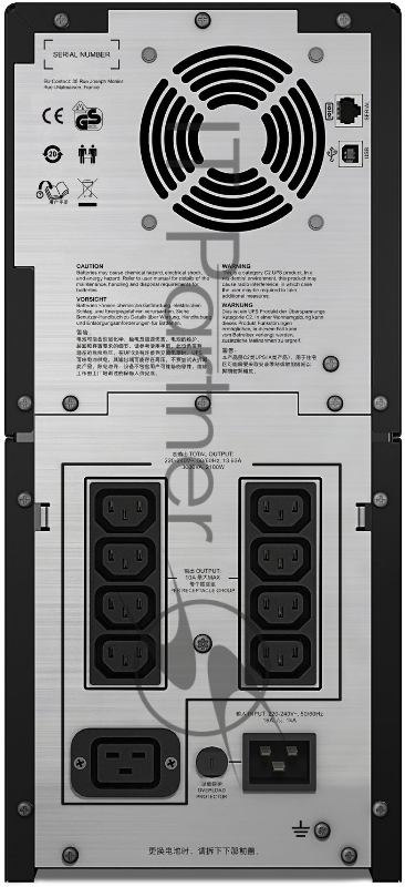 Источник бесперебойного питания APC Smart-UPS SC SMC3000I-CH 2100W 3000Va black