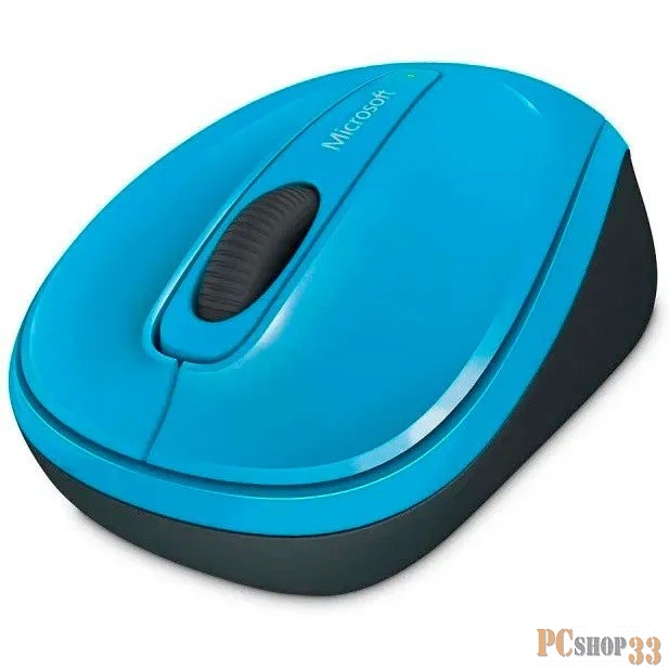 Мышь Microsoft Wireless Mobile Mouse 3500 Cyan Blue голубой оптическая (8000dpi) беспроводная (2but)