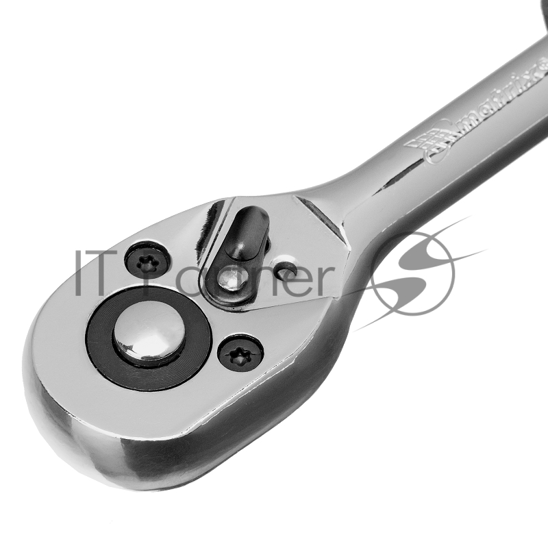 Ключ MATRIX 14010 трещотка 1/4 с переателем crv хромированный