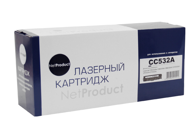 Расходные материалы NetProduct CC532A/№ 718 Картридж для HP CLJ CP2025/CM2320/Canon LBP7200, Y, 3.5K