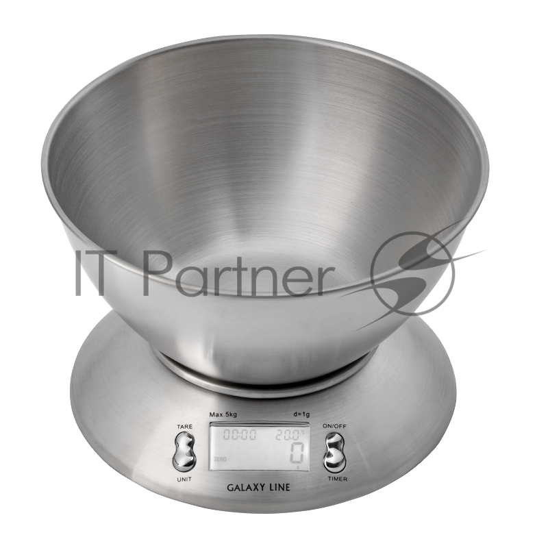 Весы кухонные электронные Galaxy Line GL2815 макс.вес:5кг серебристый
