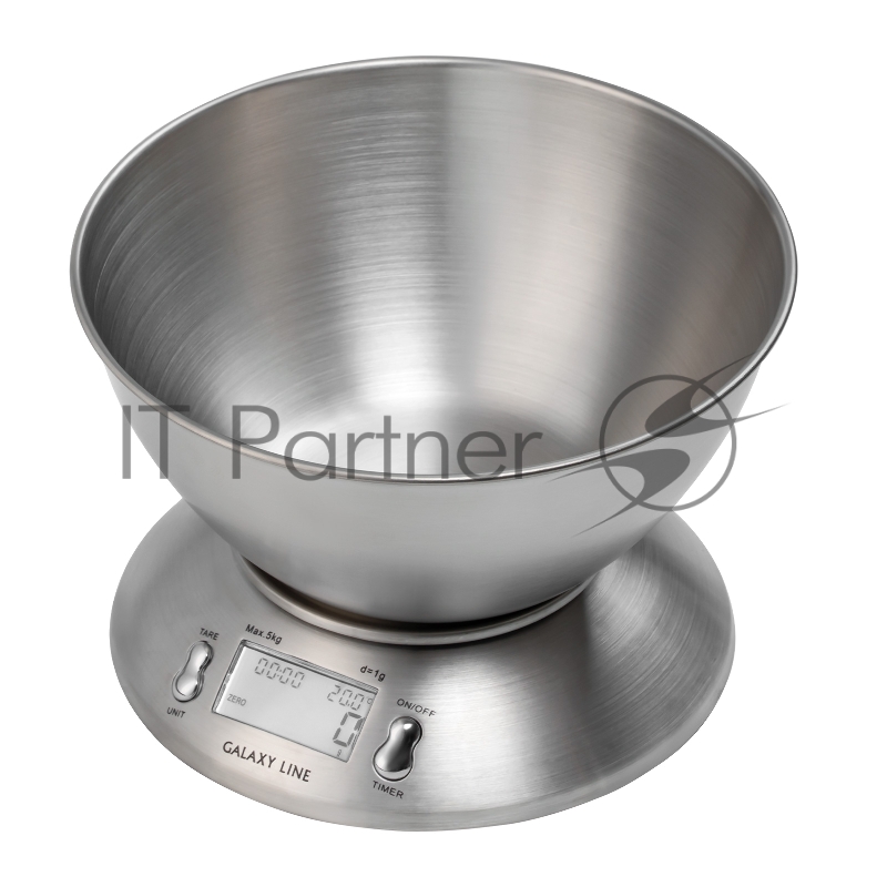 Весы кухонные электронные Galaxy Line GL2815 макс.вес:5кг серебристый
