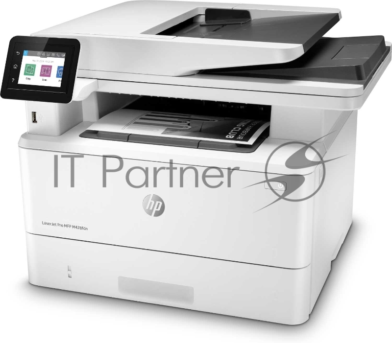 МФУ лазерный HP LaserJet Pro M428fdn (A4, принтер/сканер/копир/факс, 1200dpi, 38ppm, 512Mb, DADF50, Duplex, Lan, USB, картридж 3000 стр.) (W1A29A)