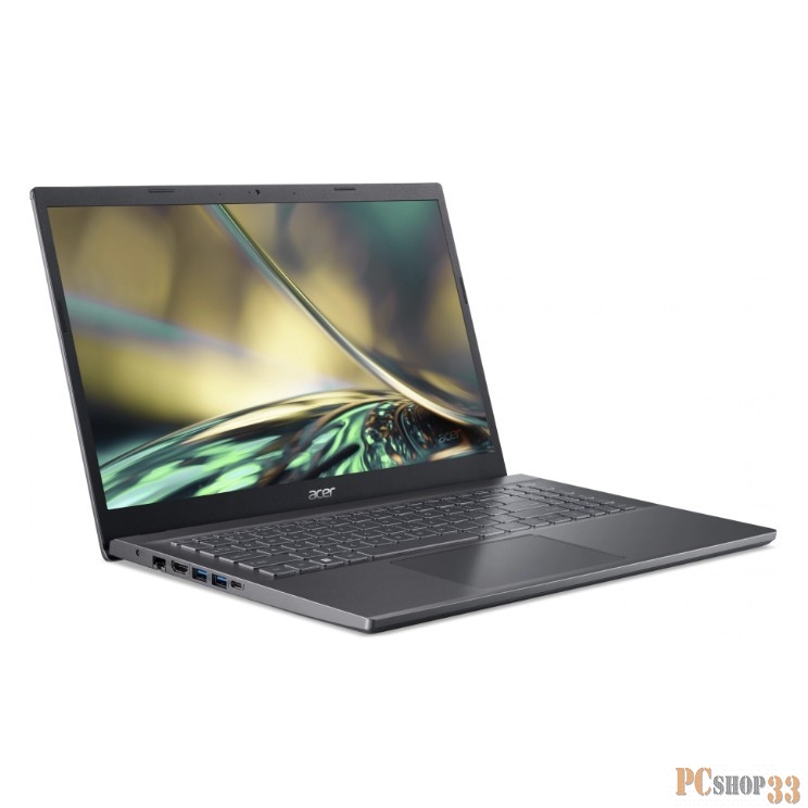 Ноутбук Acer Aspire 5 A515-57-36D0 Core i3 1215U 8Gb SSD512Gb Intel UHD Graphics 15.6 IPS FHD (1920x1080) Windows 11 grey WiFi BT Cam