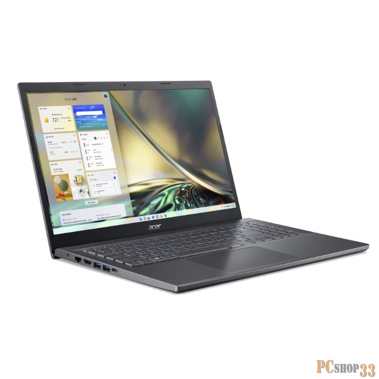 Ноутбук Acer Aspire 5 A515-57-51U3 Core i5 1235U 16Gb SSD512Gb Intel UHD Graphics 15.6 IPS QHD (2560x1440) Eshell grey WiFi BT Cam