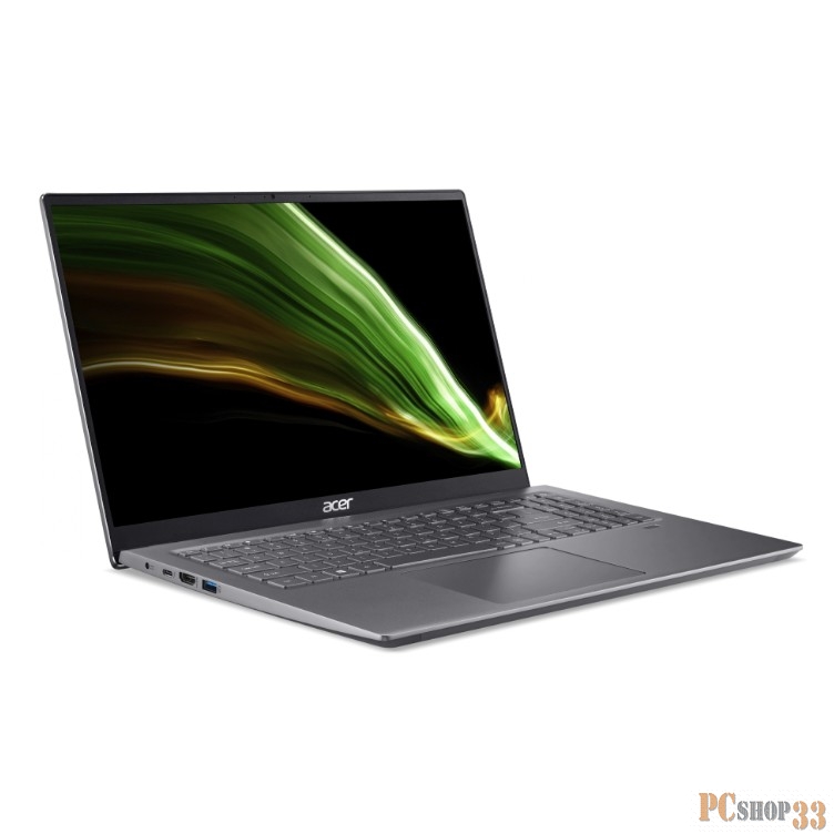 Ультрабук Acer Swift X SFX16-51G-51QA Core i5 11320H 8Gb SSD512Gb NVIDIA GeForce RTX 3050 4Gb 16 IPS FHD (1920x1080) Eshell grey WiFi BT Cam (NX.AYKER.004)