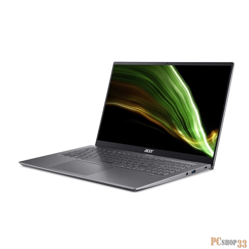 Ультрабук Acer Swift X SFX16-51G-51QA Core i5 11320H 8Gb SSD512Gb NVIDIA GeForce RTX 3050 4Gb 16 IPS FHD (1920x1080) Eshell grey WiFi BT Cam (NX.AYKER.004)