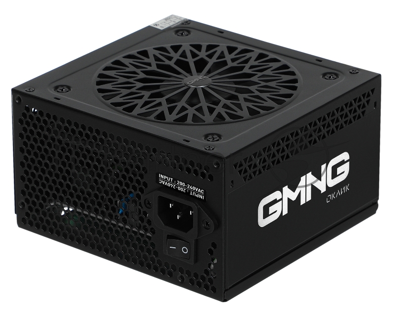 Блок питания Оклик ATX 500W GMNG PSU-500W-80+ 80 PLUS WHITE (24+4+4pin) APFC 120mm fan 5xSATA RTL