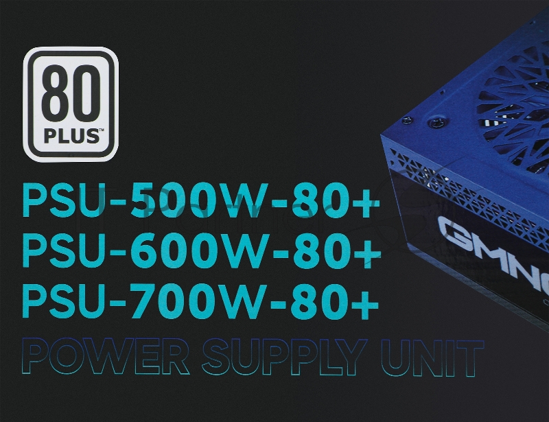 Блок питания Оклик ATX 700W GMNG PSU-700W-80+ 80 PLUS WHITE (24+4+4pin) APFC 120mm fan 6xSATA RTL