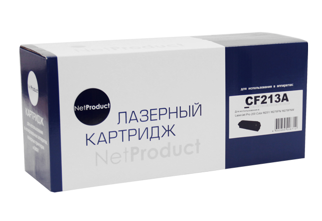 Расходные материалы NetProduct CF213A Картридж для HP CLJ Pro 200 M251/MFPM276, №131A, M, 1.8K