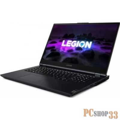 Ноутбук Lenovo Legion 5 17ITH6H 17.3 FHD(1920x1080) IPS/Intel Core i7-11800H 2.30GHz Octa/16GB/512GB SSD/GF RTX3060 6GB/WiFi/BT5.1/HD Web Camera/2in1/RJ45/80Wh/8 h/2.98kg/DOS/1Y/BLUE