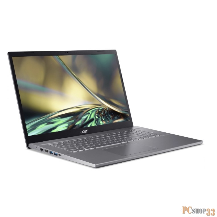 Ноутбук Acer Aspire 5 A517-53-32A6 Core i3 1215U 8Gb SSD512Gb Intel UHD Graphics 17.3 IPS FHD (1920x1080) Windows 11 grey WiFi BT Cam