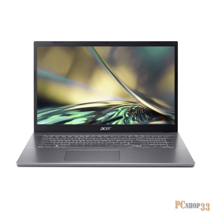 Ноутбук Acer Aspire 5 A517-53G-57MW Core i5 1240P 16Gb SSD512Gb NVIDIA GeForce RTX 2050 4Gb 17.3 IPS FHD (1920x1080) Eshell grey WiFi BT Cam (NX.K9QER.006)