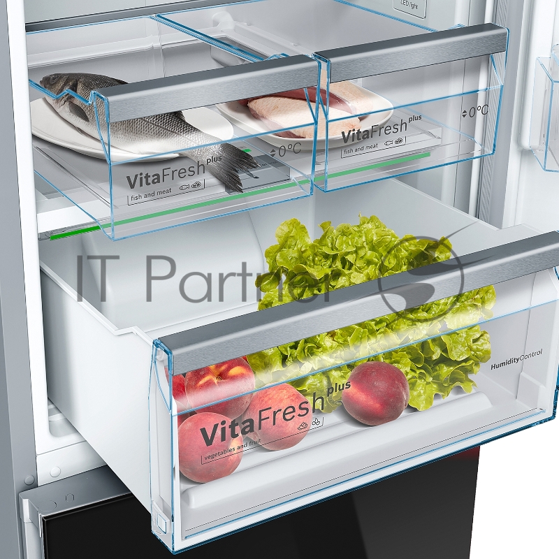 Холодильник Bosch KGN49LB30U черный (двухкамерный)