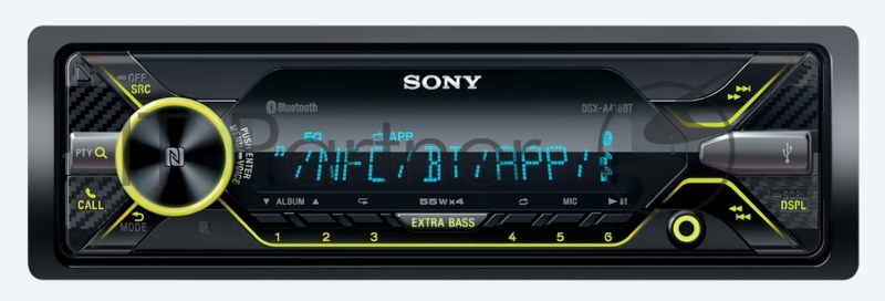 Автомагнитола Sony DSX-A416BT 1DIN 4x55Вт